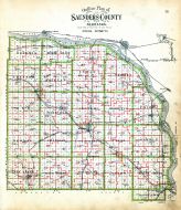 County Outline Map - School Districts, Saunders County 1907